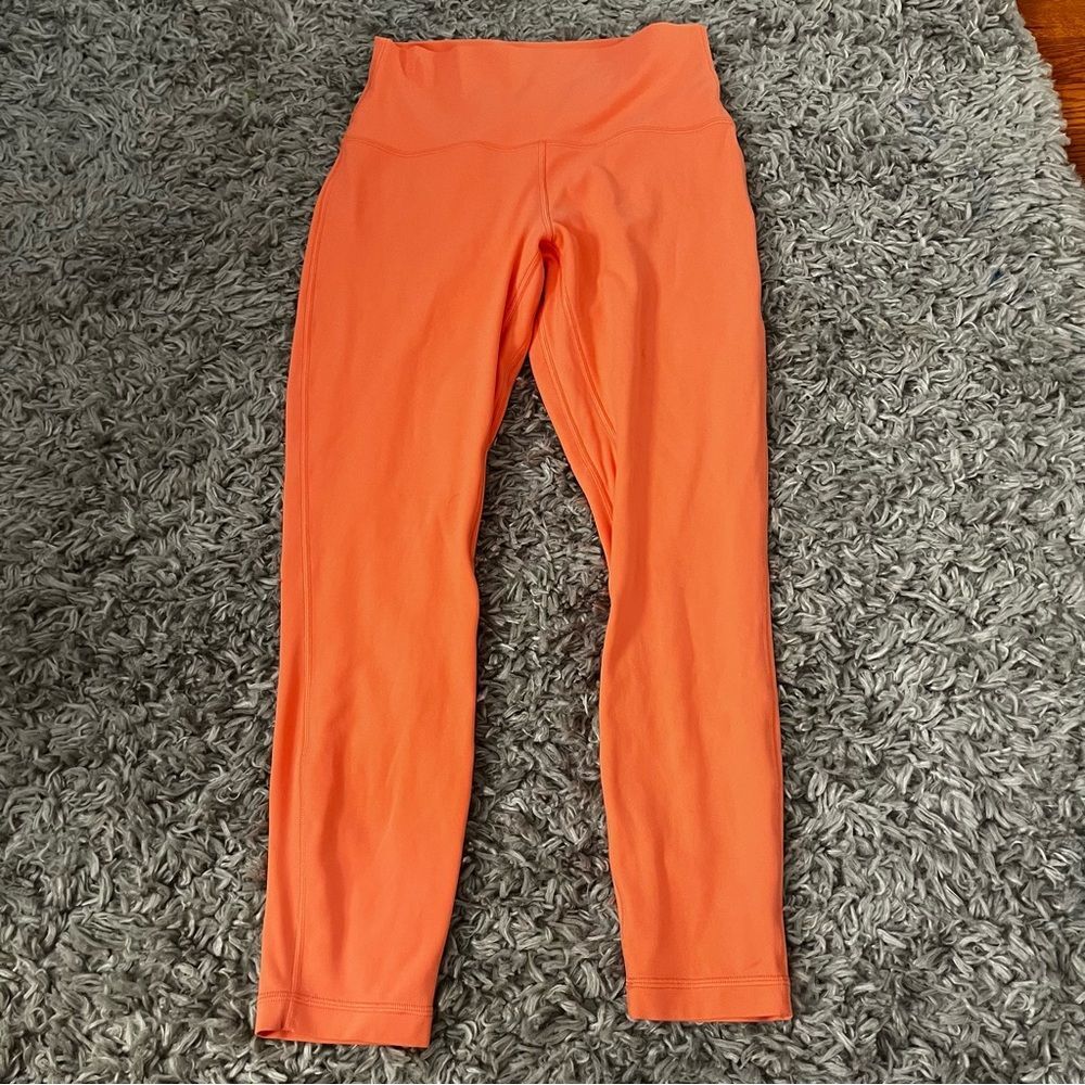 Lululemon align 25” leggings sunny coral size 8